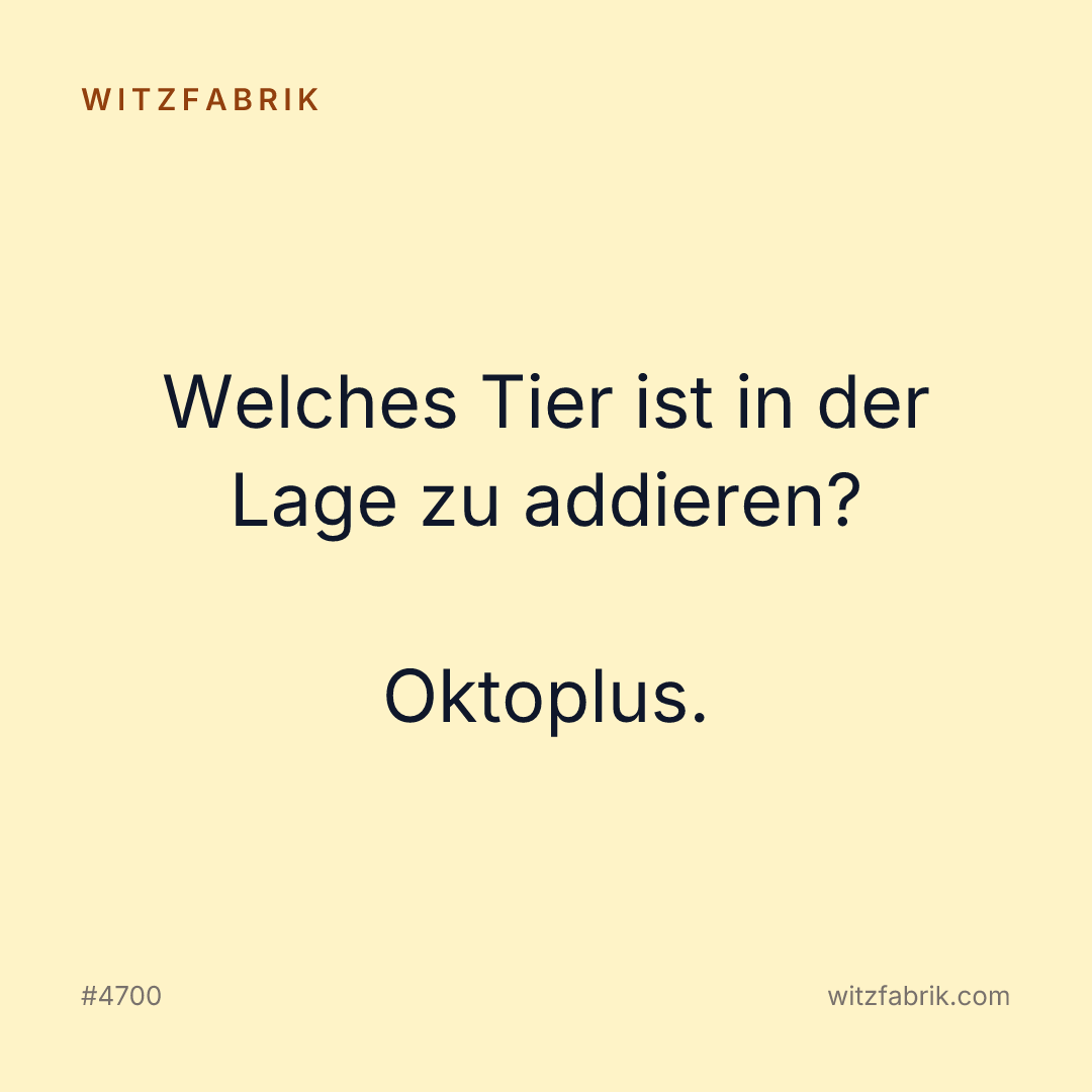 Witzfabrik-Bild zu Witz #4700