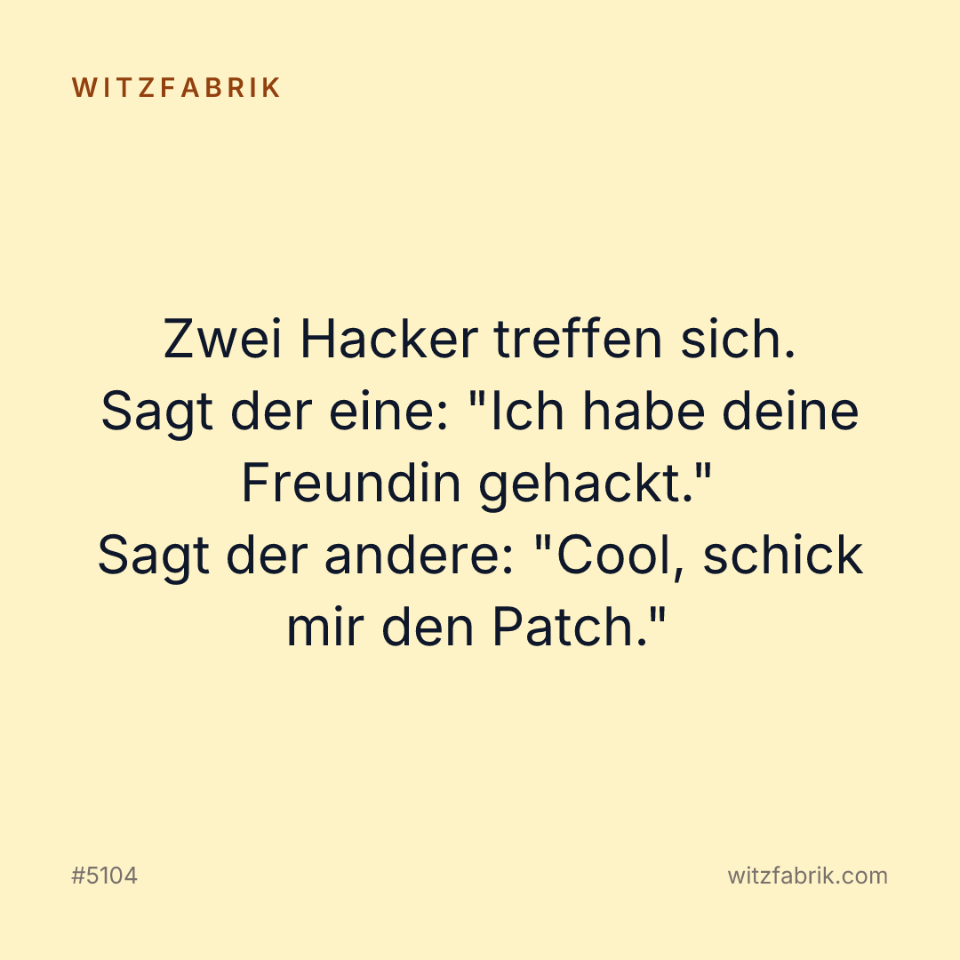 Witzfabrik-Bild zu Witz #5104